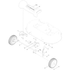 Front Wheel and Height-of-Cut Assembly