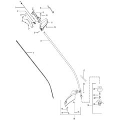 McCulloch TRIM MAC SL - 2010-04 - Shaft & Handle (1) Parts Diagram