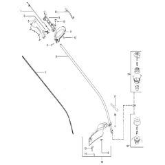 McCulloch TRIM MAC SL - 2010-04 - Shaft & Handle (2) Parts Diagram