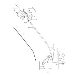 McCulloch TRIM MAC SL - 2010-04 - Shaft & Handle (3) Parts Diagram