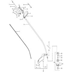 McCulloch TRIM MAC SL - 2010-04 - Shaft & Handle (5) Parts Diagram