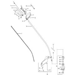 McCulloch TRIM MAC SL - 2010-04 - Shaft & Handle (6) Parts Diagram