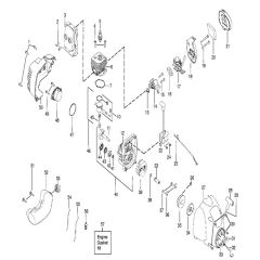 McCulloch TRIM MAC SL - TRIM MAC SL+ - 2010-07 - Engine (3) Parts Diagram