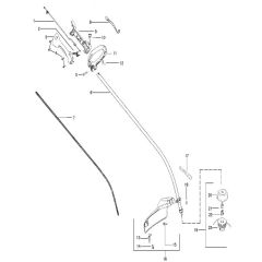 McCulloch TRIM MAC SL - TRIM MAC SL+ - 2010-07 - Shaft & Handle (2) Parts Diagram