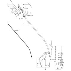 McCulloch TRIM MAC SL - TRIM MAC SL+ - 2010-07 - Shaft & Handle (4) Parts Diagram