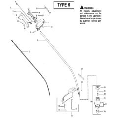 McCulloch TRIM MAC SL - TRIM MAC SL+ - 2010-07 - Shaft & Handle (5) Parts Diagram