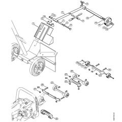 Genuine Stihl TS400 / S - Guide wheel kit, Wheel kit