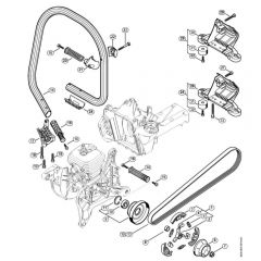 TS410 C-Clutch, Handlebar Assembly       