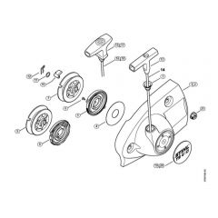 TS410 D-Rewind Starter Assembly