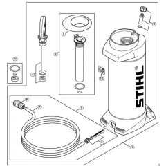 Genuine Stihl TS480i / L - Pressurized water tank
