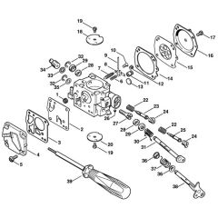 Stihl TS510 - Carburetor Hs-280, Hs-281 - Parts Diagram