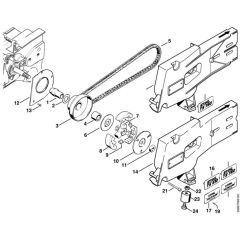 Stihl TS510 - Coupling, Cast Arm - Parts Diagram
