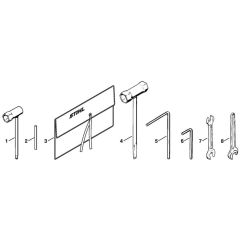 Stihl TS510 - Tools - Parts Diagram