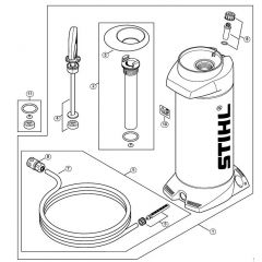 Genuine Stihl TS700 / M - Pressurized water tank