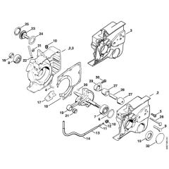 Stihl TS760 - Crankcase - Parts Diagram