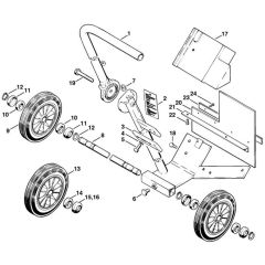 Stihl TS760 - Cutquik Cart, Splash Guard - Parts Diagram