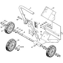 Stihl TS760 - Cutquik Cart, Splash Guard - Parts Diagram