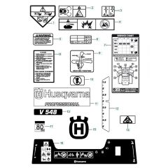 Husqvarna V548 - Decals