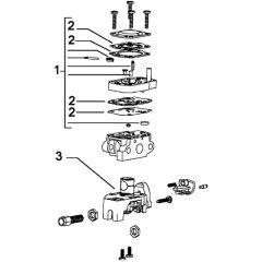 McCulloch VIRGINIA MH 542 - VIRGINIA MH 555 - 2007-04 - Carburettor (1) Parts Diagram