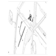 John Deere X948 - PC13378 - Windshield Wiper - ST790575