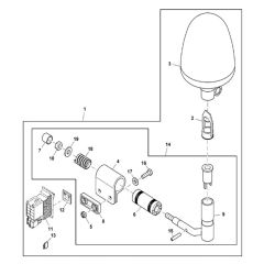 John Deere X948 - PC13378 - Beacon Light - ST790779