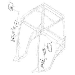 John Deere X948 - PC13378 - Cab Frame - ST790810