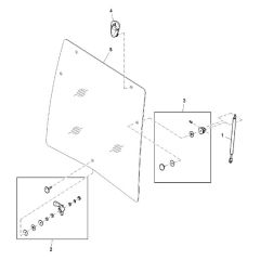 John Deere X948 - PC13378 - Cab Front - ST790836