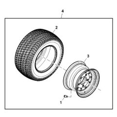 John Deere X948 - PC13378 - Front Wheel - ST855167