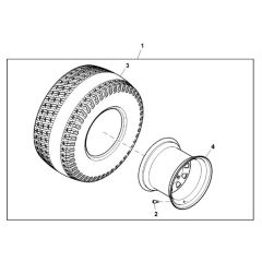 John Deere X948 - PC13378 - Rear Wheel - ST855172