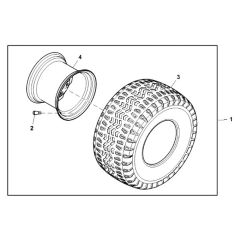 John Deere X948 - PC13378 - Rear Wheel - ST855173