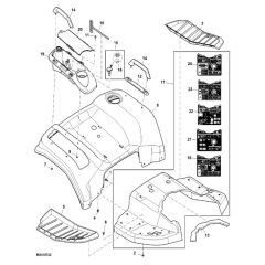 John Deere X948 - PC13378 - Fender Deck - ST905573