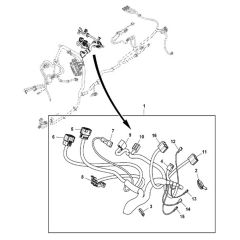 John Deere X948 - PC13378 - Chassis Wiring (2/3) - ST905674