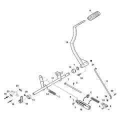 John Deere X948 - PC13378 - Brake Pedal - ST905702