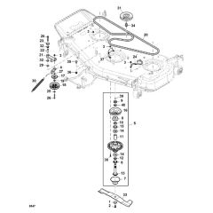 John Deere X948 - PC13378 - Belt Drive ( - 070000) - ST905784