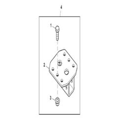 John Deere X948 - PC13378 - Rear Receiver - ST906124