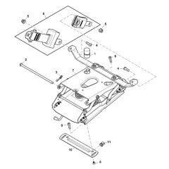 John Deere X948 - PC13378 - Seat Suspension ( - 070000) - ST906672