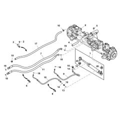 John Deere X948 - PC13378 - Front Axle - ST906738