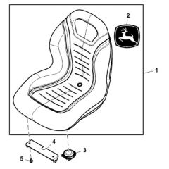 John Deere X948 - PC13378 - Seat - ST906833