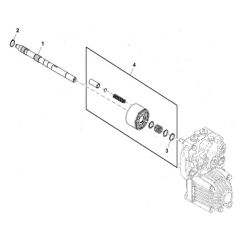 John Deere X948 - PC13378 - Pump Shaft - ST906930