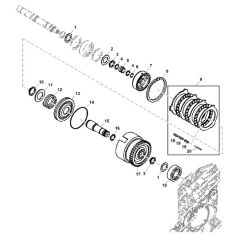 John Deere X948 - PC13378 - Clutch - ST906934