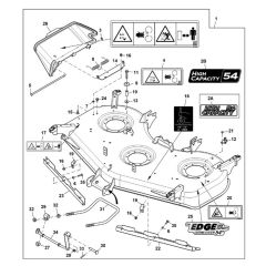 John Deere X948 - PC13378 - Mower Deck ( - 070000) - ST907226