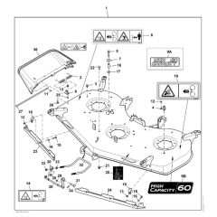 John Deere X948 - PC13378 - Mower Deck ( - 070000) - ST907232