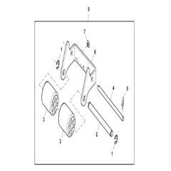 John Deere X948 - PC13378 - Front Roller ( - 060000) - ST922162