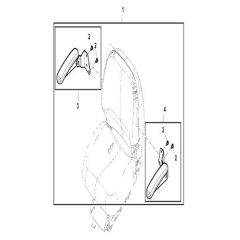 John Deere X948 - PC13378 - Armrest Kit - ST943688