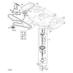 John Deere X948 - PC13378 - Belt Drive (070001 - ) - ST946850