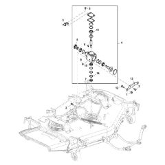 John Deere X948 - PC13378 - Gear Case (070001 - ) - ST948314