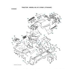 Husqvarna Yth2448 T - Chassis & Enclosures