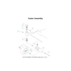 Husqvarna Zth6127 Kob - Casters