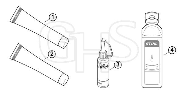 Genuine Stihl SR450 / S - Miscellaneous lubricants and greases
