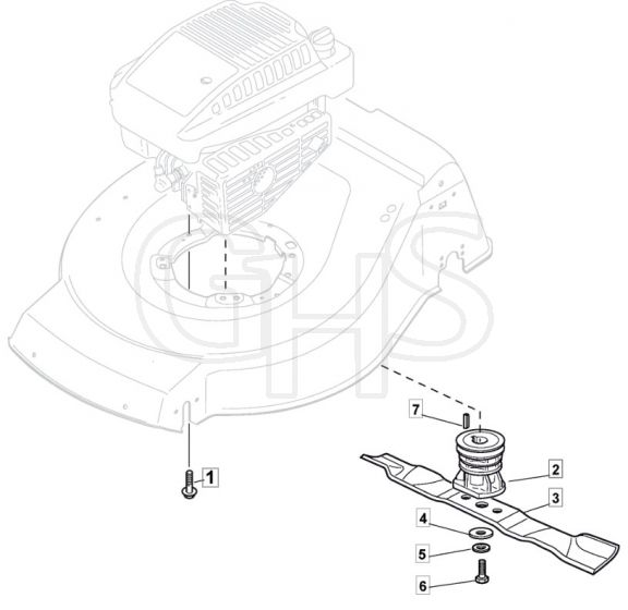 MTF 4820 PD - 2013-2014 - 299482123/MTF - Mountfield Rotary Mower Blade Diagram